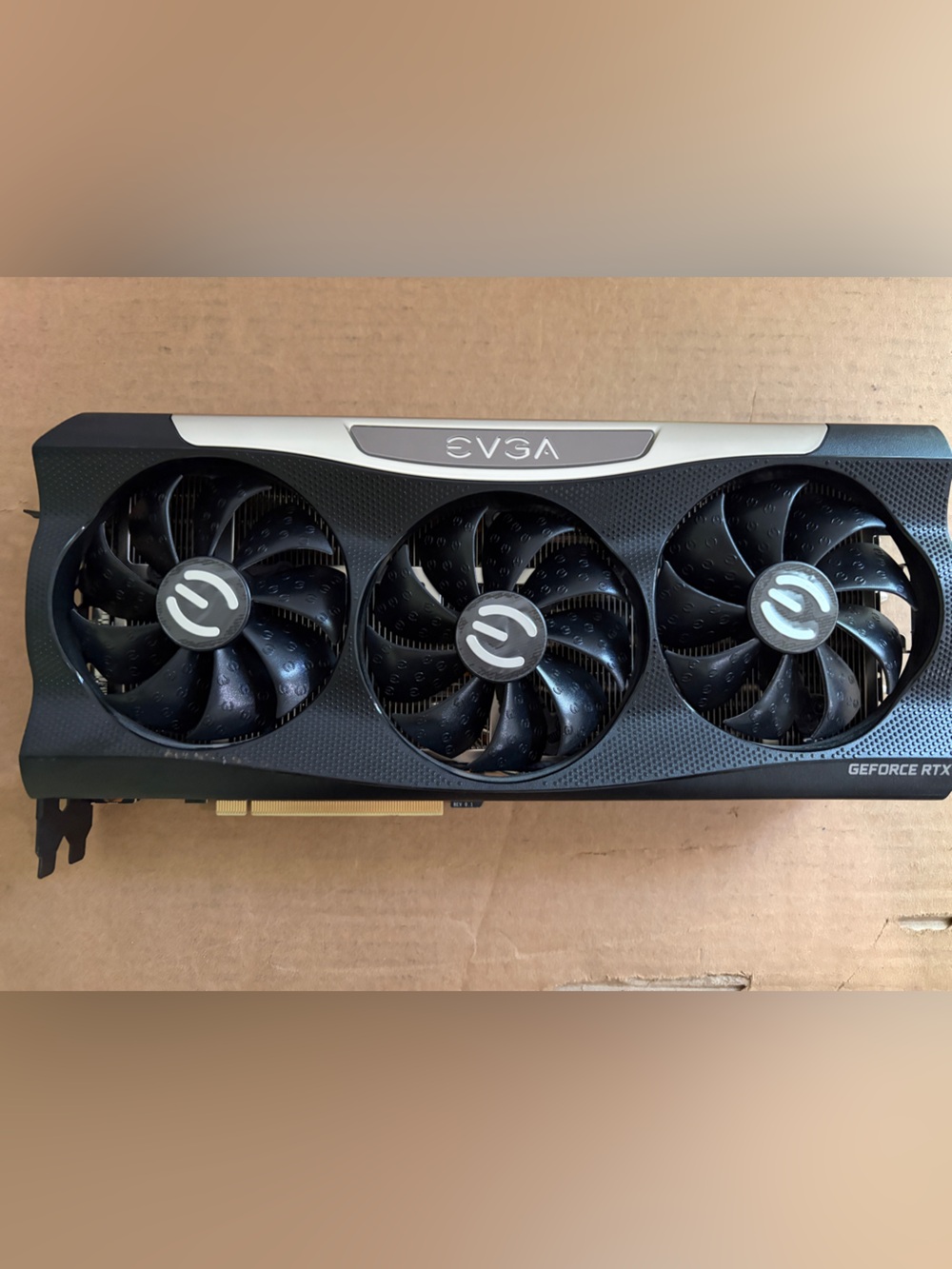 EVGA Black and Silver GeForce RTX Triple-Fan Graphics Card
